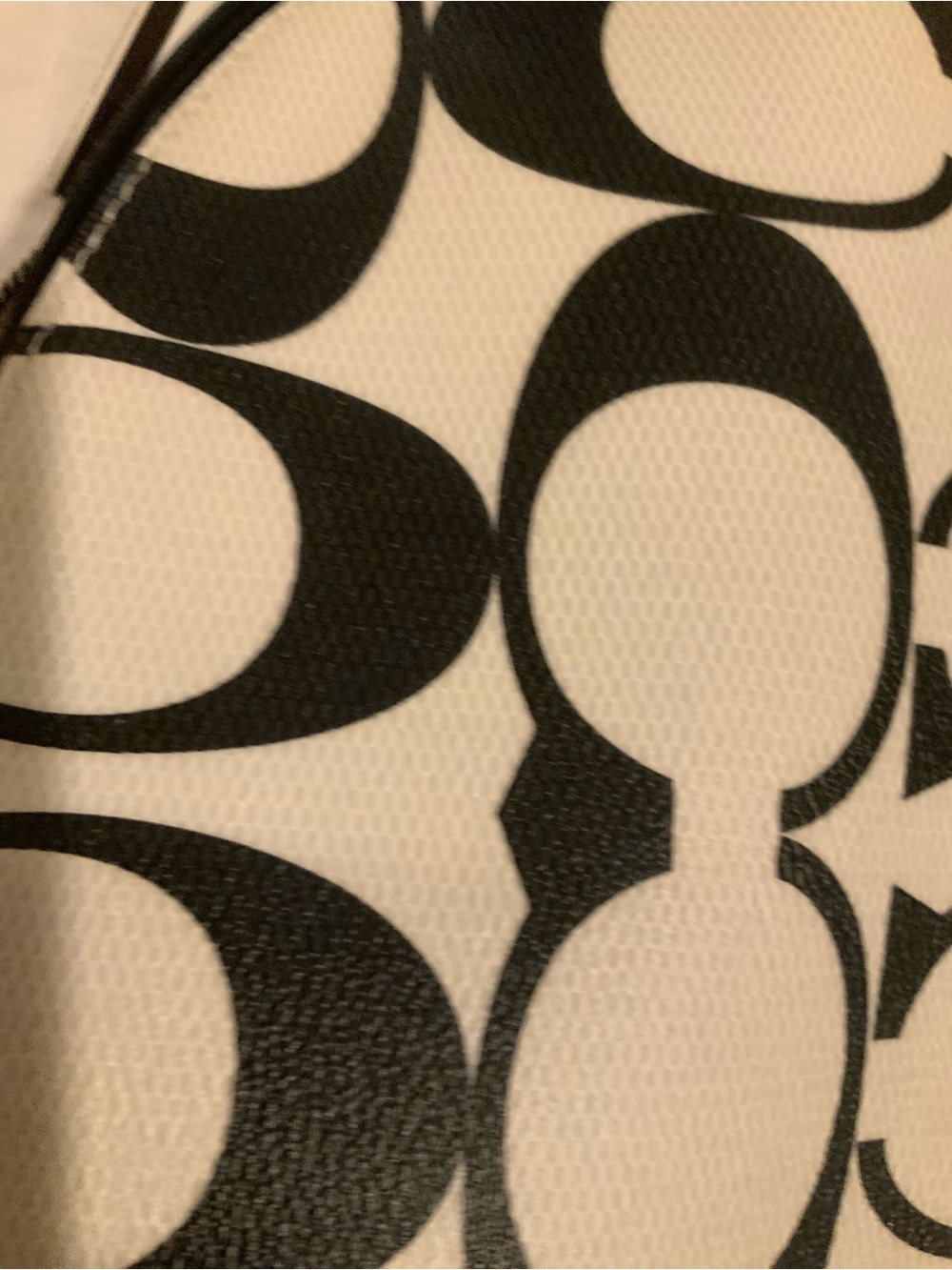 Coach Signature Black and White Backpack bundle